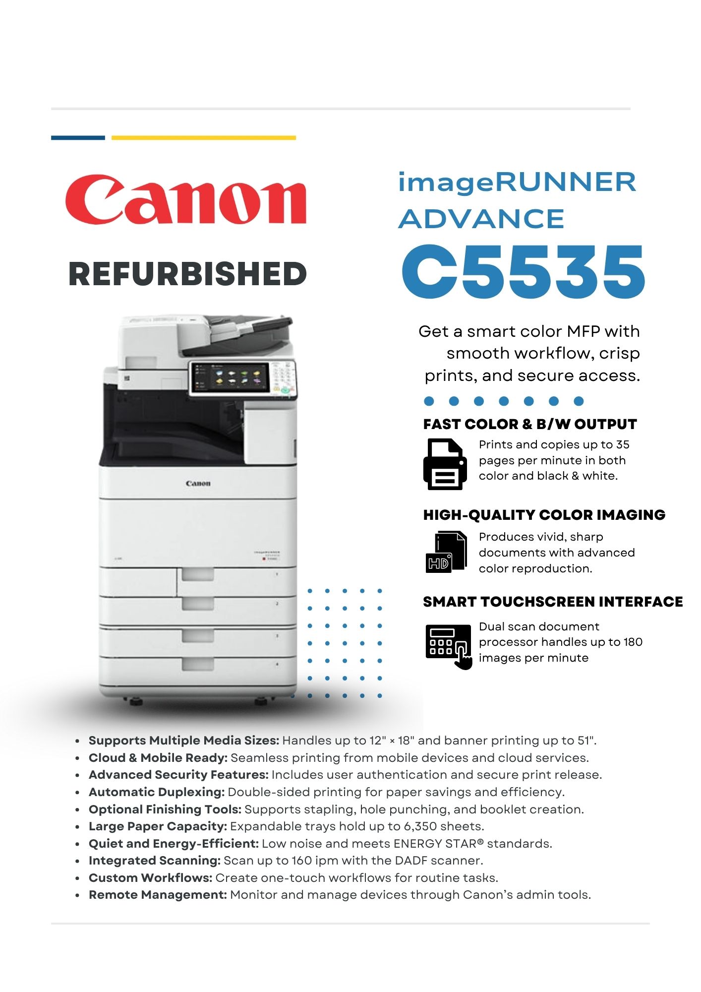 Canon imageRUNNER ADVANCE C5535 for export uae